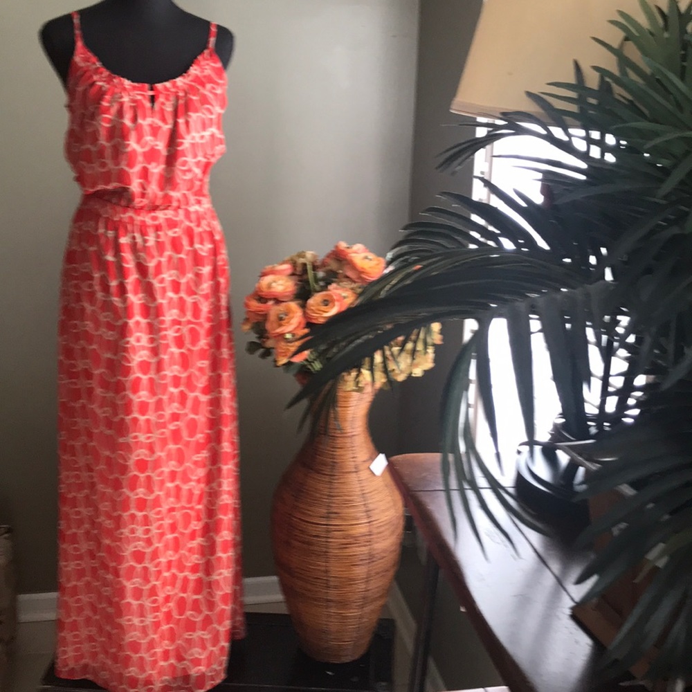 SOLD SOLD SOLD - 3 for $20. Burn orange dress from Banana Republic